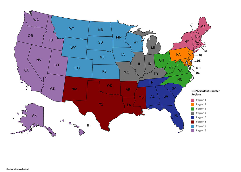 Student Region Map